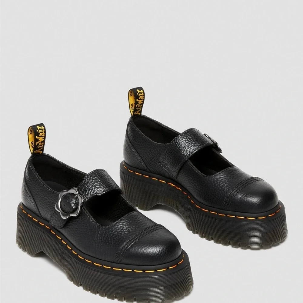 Dr. Martens Black Platform Mary Jane Shoes